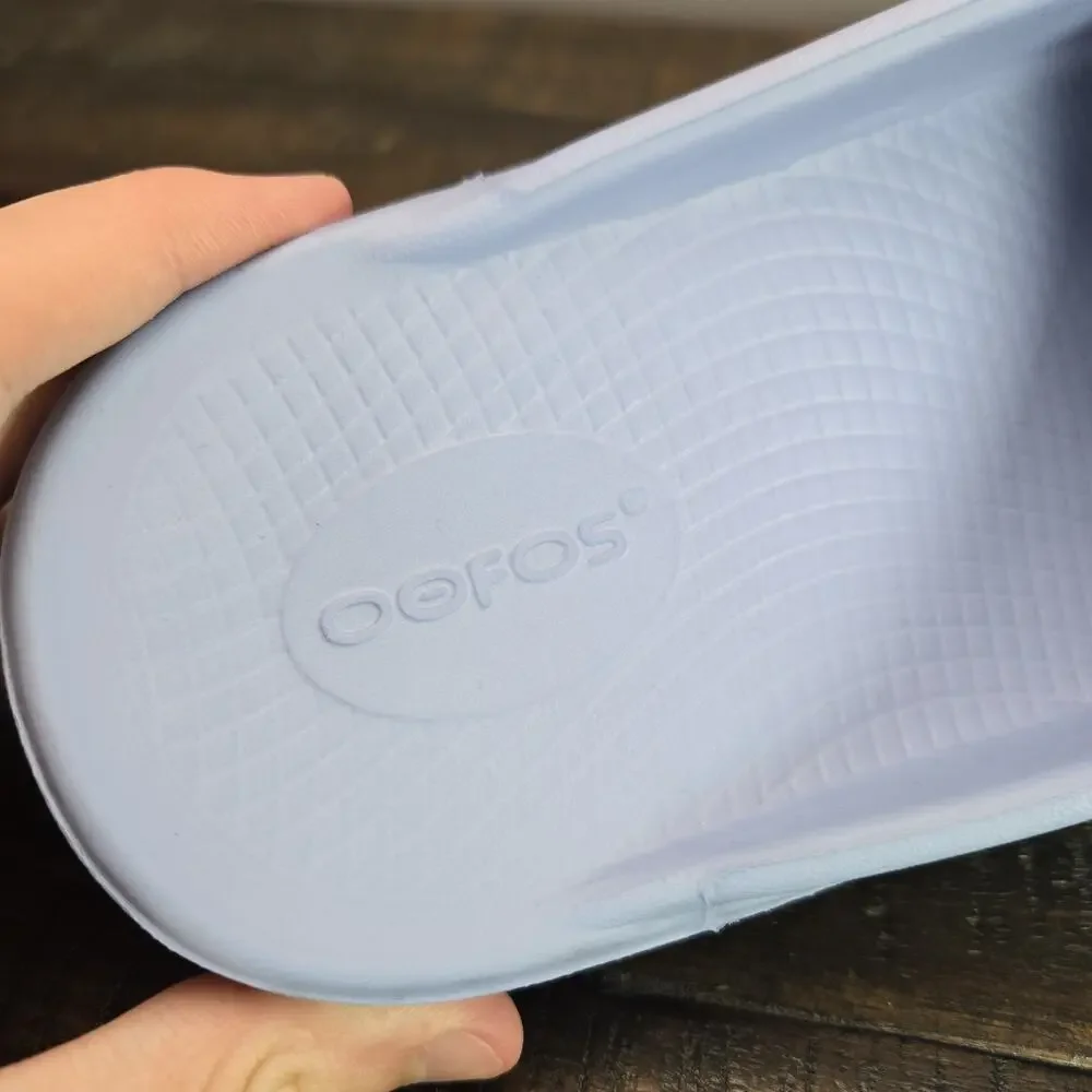 Oofos OOahh Womens Size 8 Recovery Slip-On Comfort Beach Sandals Slides Blue - Picture 11 of 11